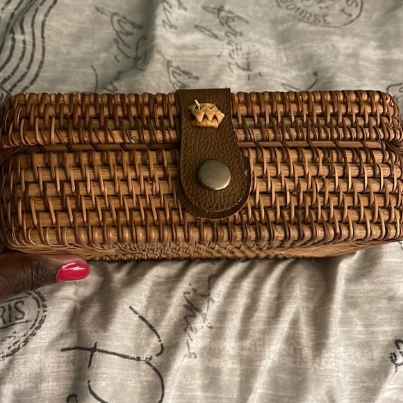 Straw crossbody purse - Picture 3 of 6